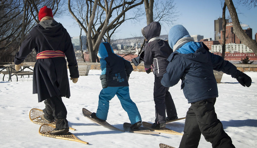 raquettes-sur-ile-sainte-helene-musee-stewart-fete-des-neiges-de-montreal-2019